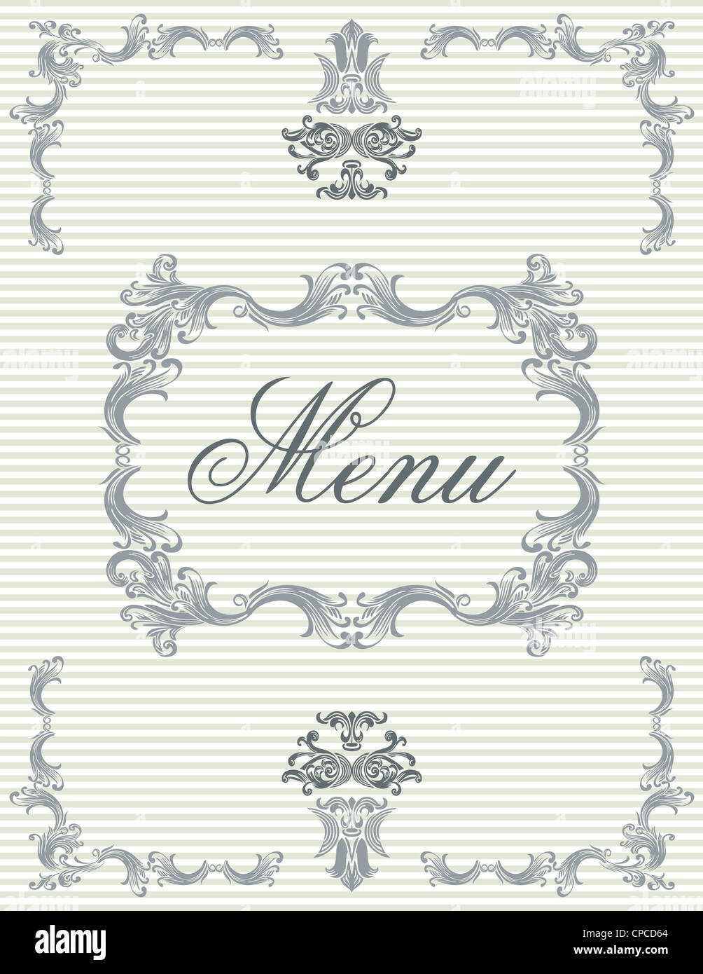 Menü-Cover-design Stockfoto