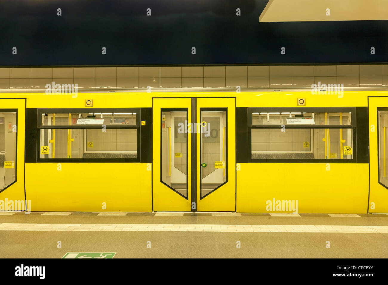 U-Bahn-Zug Stockfoto