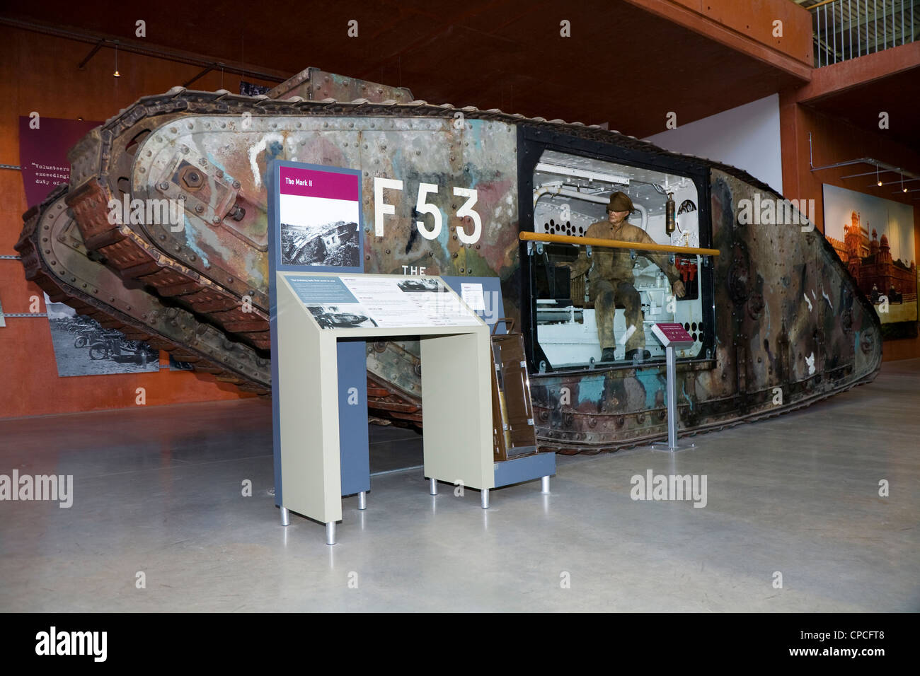Ersten Weltkrieg Mark II / 2 Tank dieser Panzer war eine Ausbildung Fahrzeug aber auch im Kampf verwendet. Das Panzermuseum Bovington, Dorset UK Stockfoto
