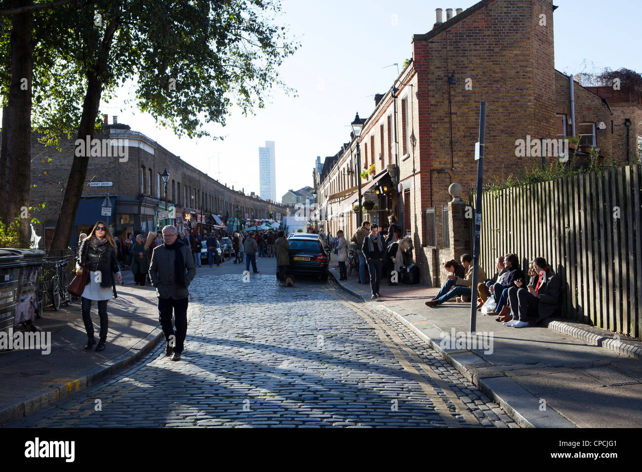 Columbia Road Flower Market Stockfoto