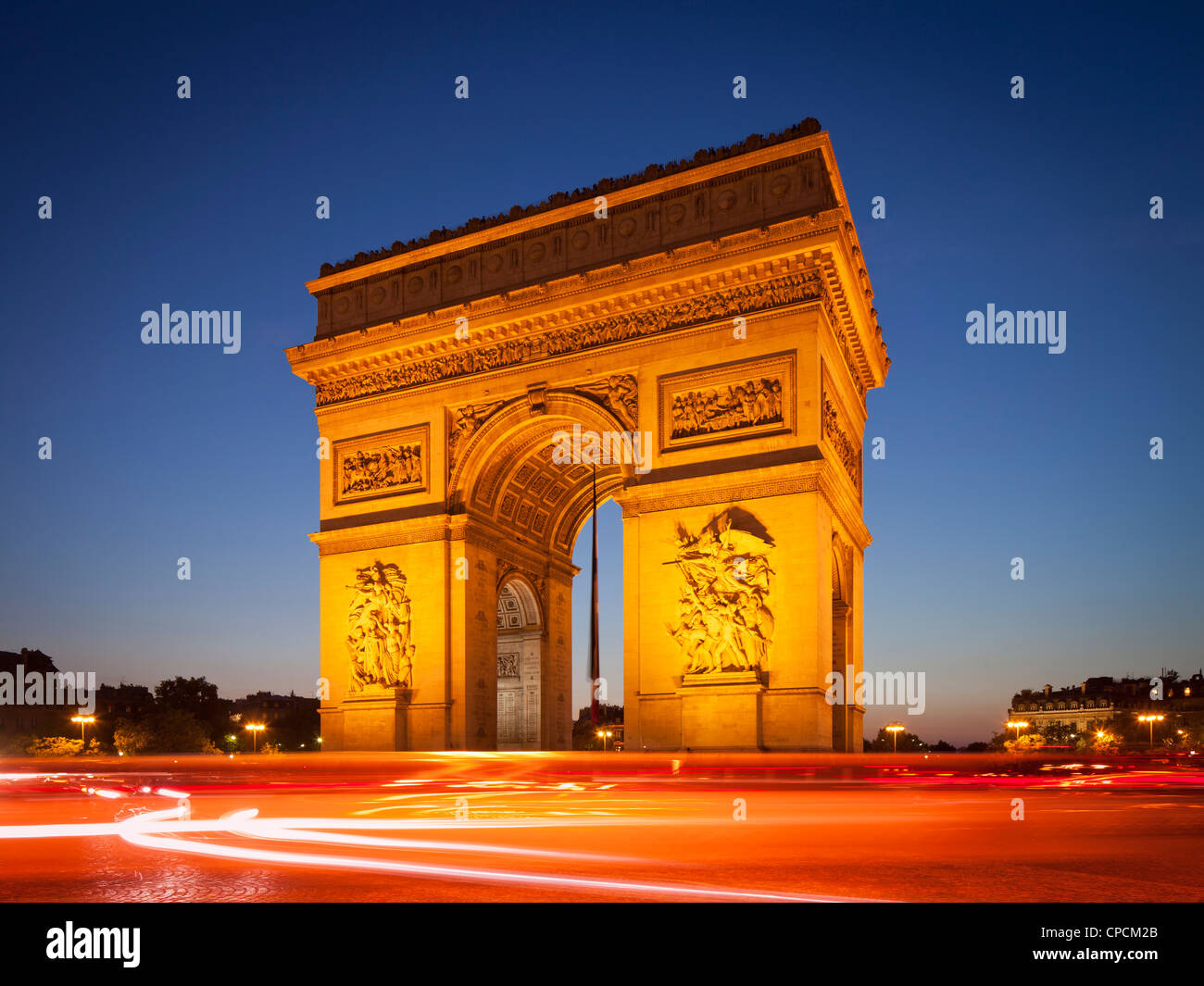 Arc de Triomphe. Paris, Frankreich. Stockfoto