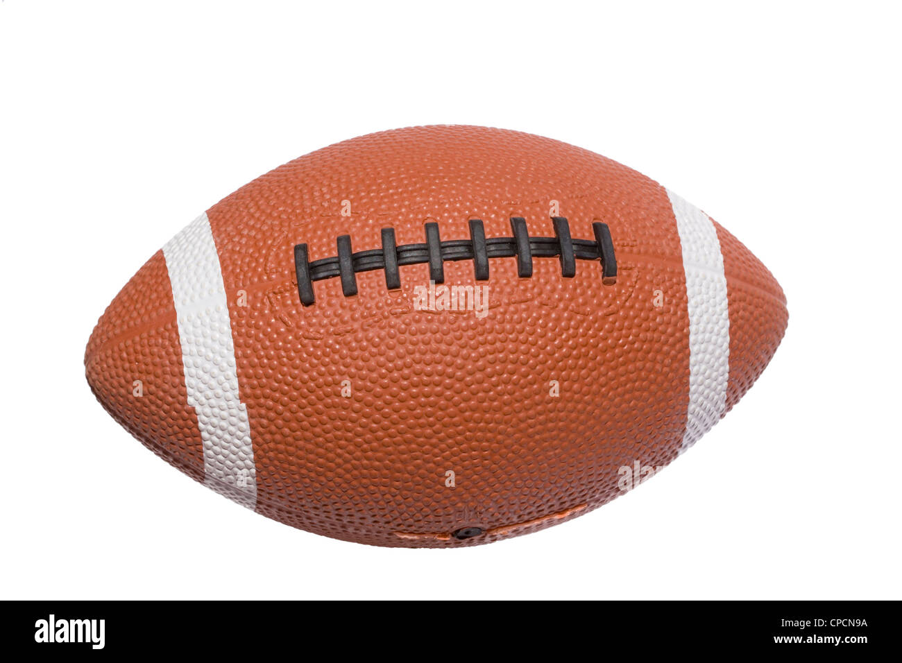 ein Fußball-Ball isoliert auf weißem Hintergrund Stockfoto
