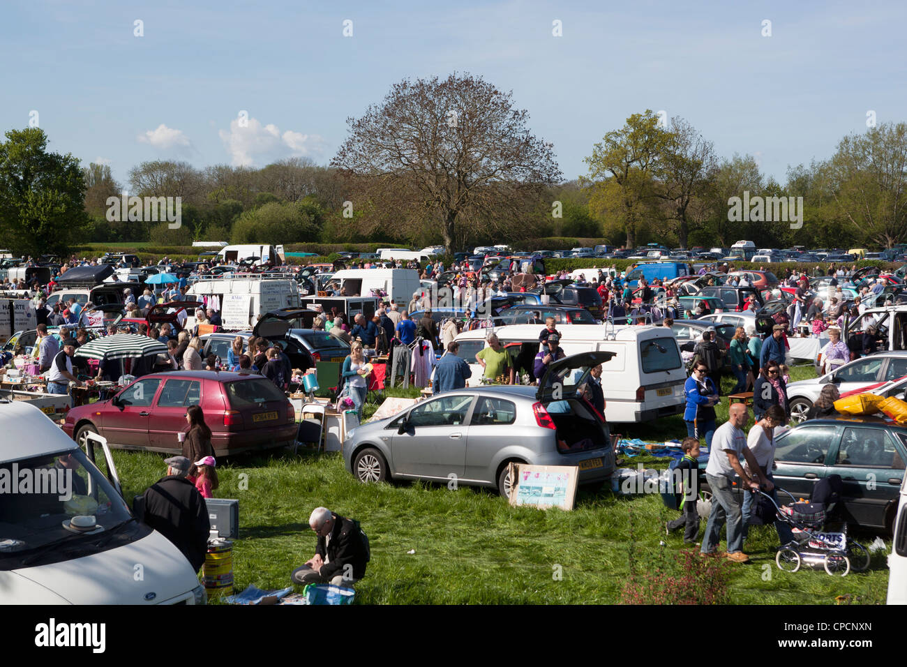 Lacock Boot Verkauf Stockfoto