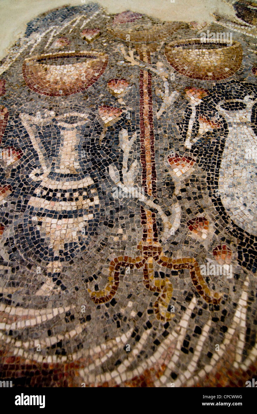 Der gute Samariter-Museum beherbergt eine Sammlung von Mosaiken aus Israel und dem Westjordanland. Stockfoto