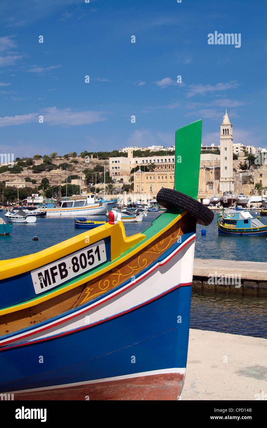 Marsaskala, Malta, Mittelmeer, Europa Stockfoto