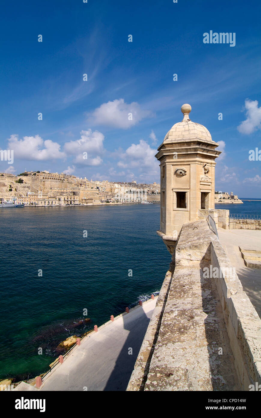 Fort St. Michael, Senglea, Grand Harbour, Valletta, Malta, Mittelmeer, Europa Stockfoto
