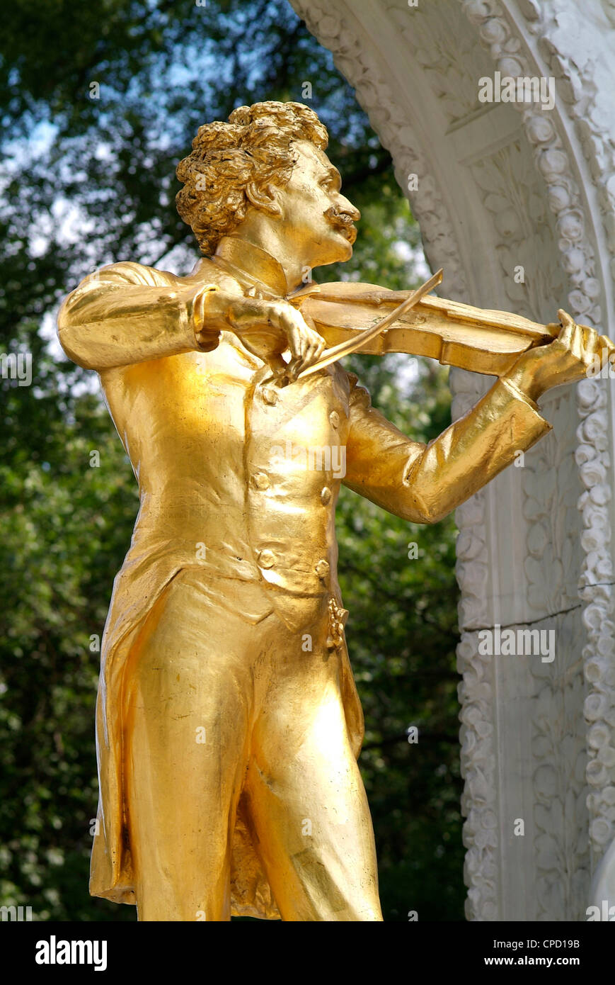 Johann Strauss-Statue im Stadtpark, Wien, Österreich, Europa Stockfoto