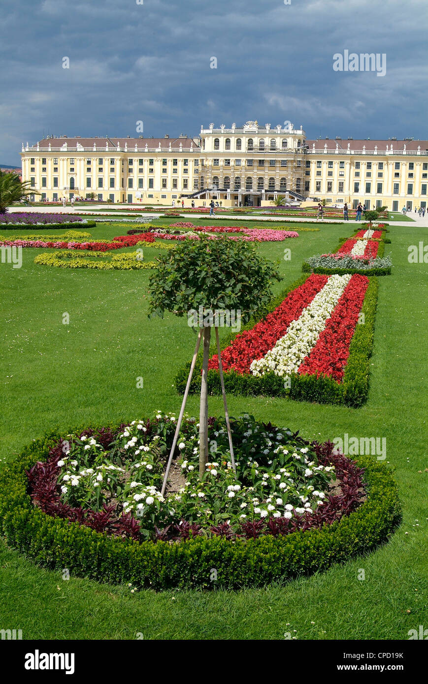 UNESCO-Weltkulturerbe Schloss Schönbrunn, Wien, Österreich, Europa Stockfoto