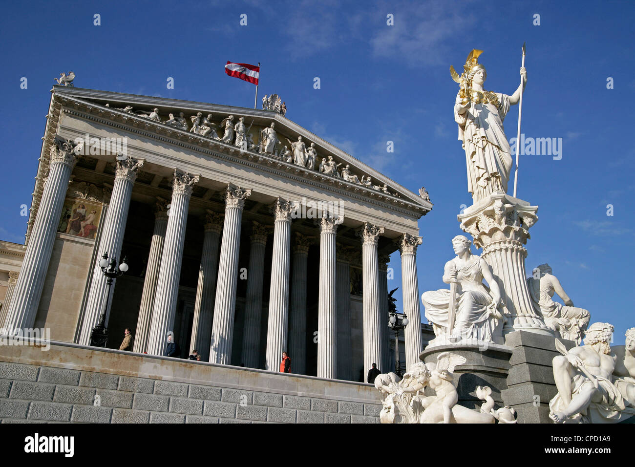 Parlament, Wien, Österreich, Europa Stockfoto