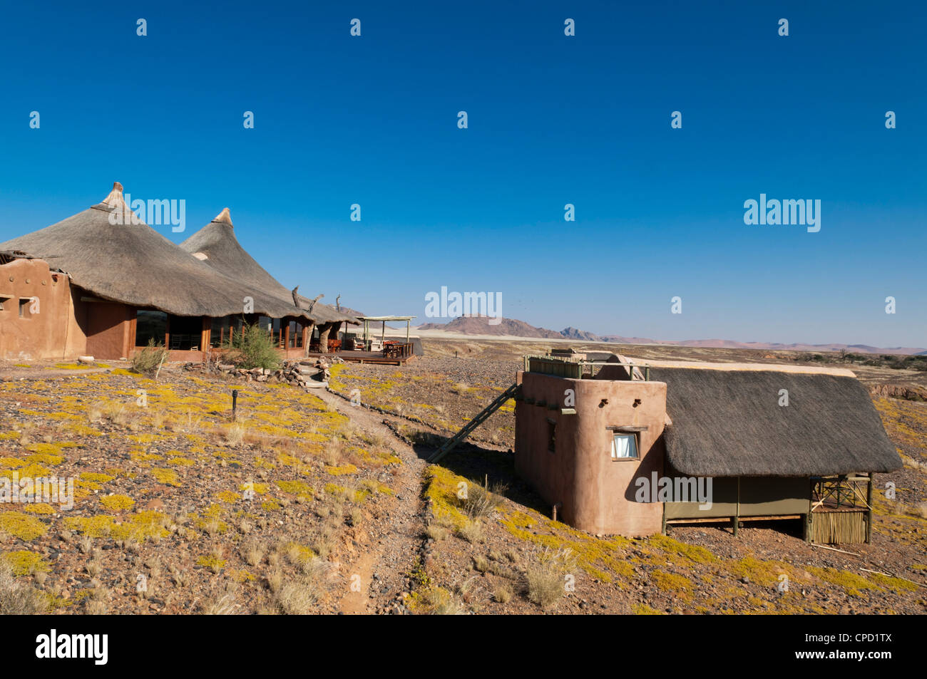 Kulala Desert Lodge, Namib-Wüste, Namibia, Afrika Stockfoto