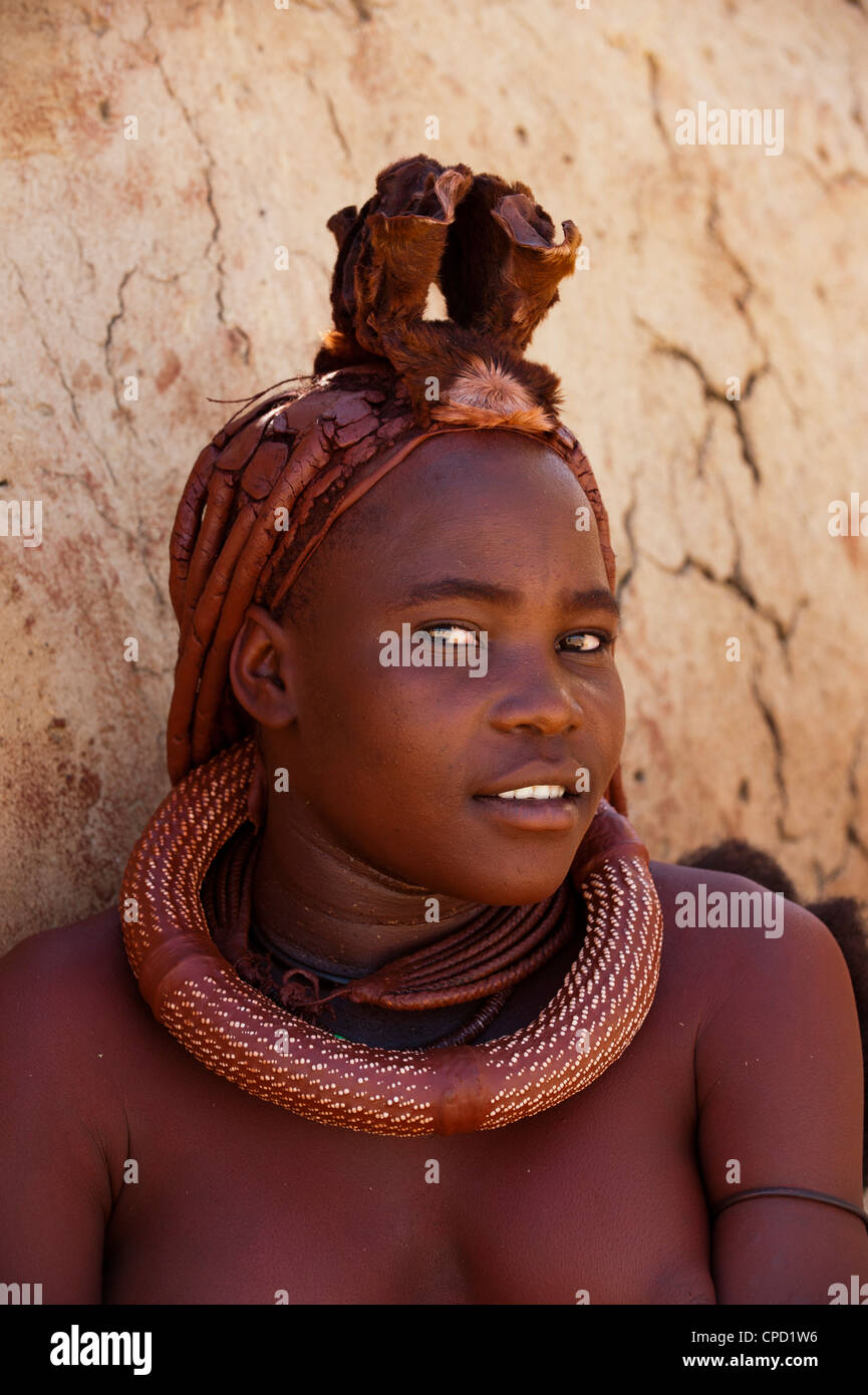 Himba Frau, Skeleton Coast Nationalpark, Namibia, Afrika Stockfoto