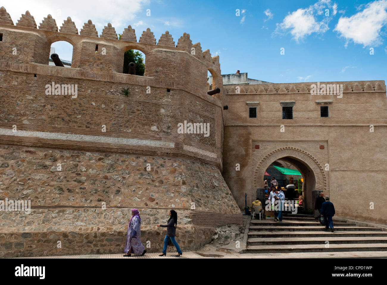 Stadtmauer, Medina, Tetouan, UNESCO-Weltkulturerbe, Marokko, Nordafrika, Afrika Stockfoto