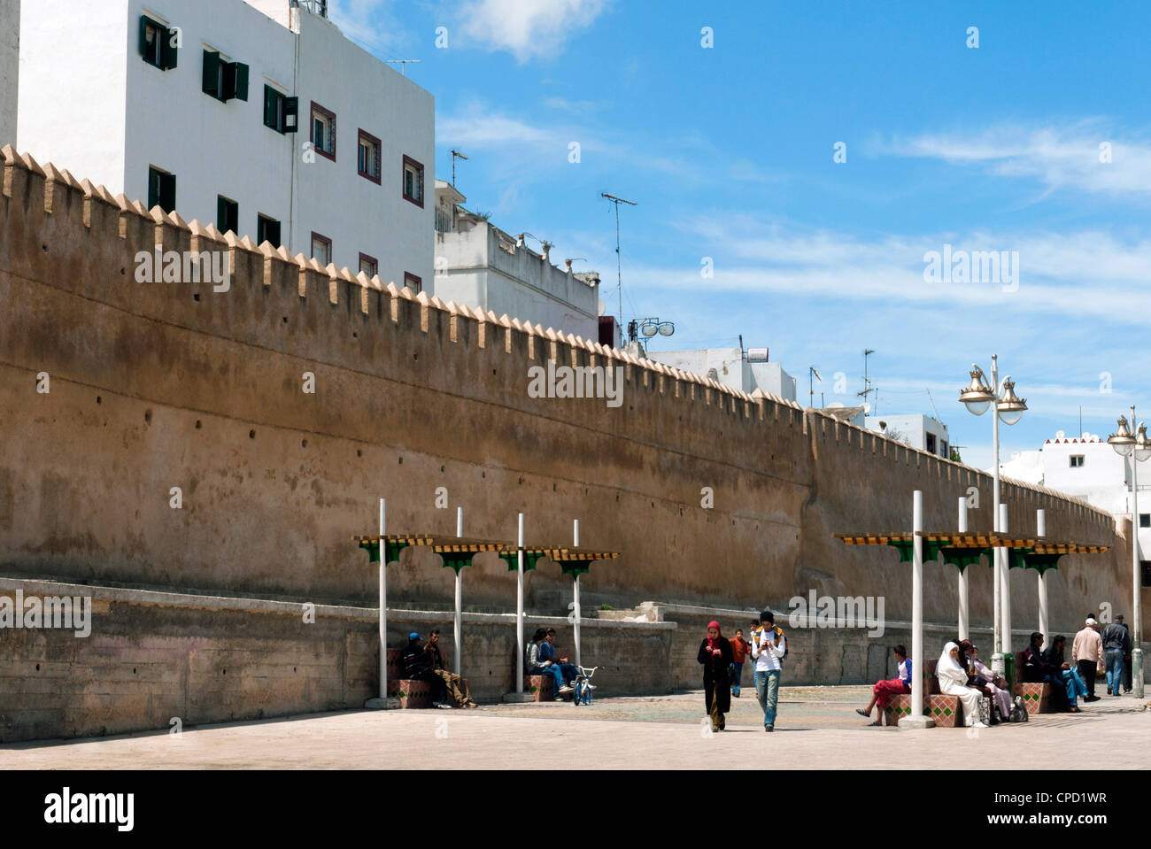 Stadtmauer, Medina, Tetouan, UNESCO-Weltkulturerbe, Marokko, Nordafrika, Afrika Stockfoto