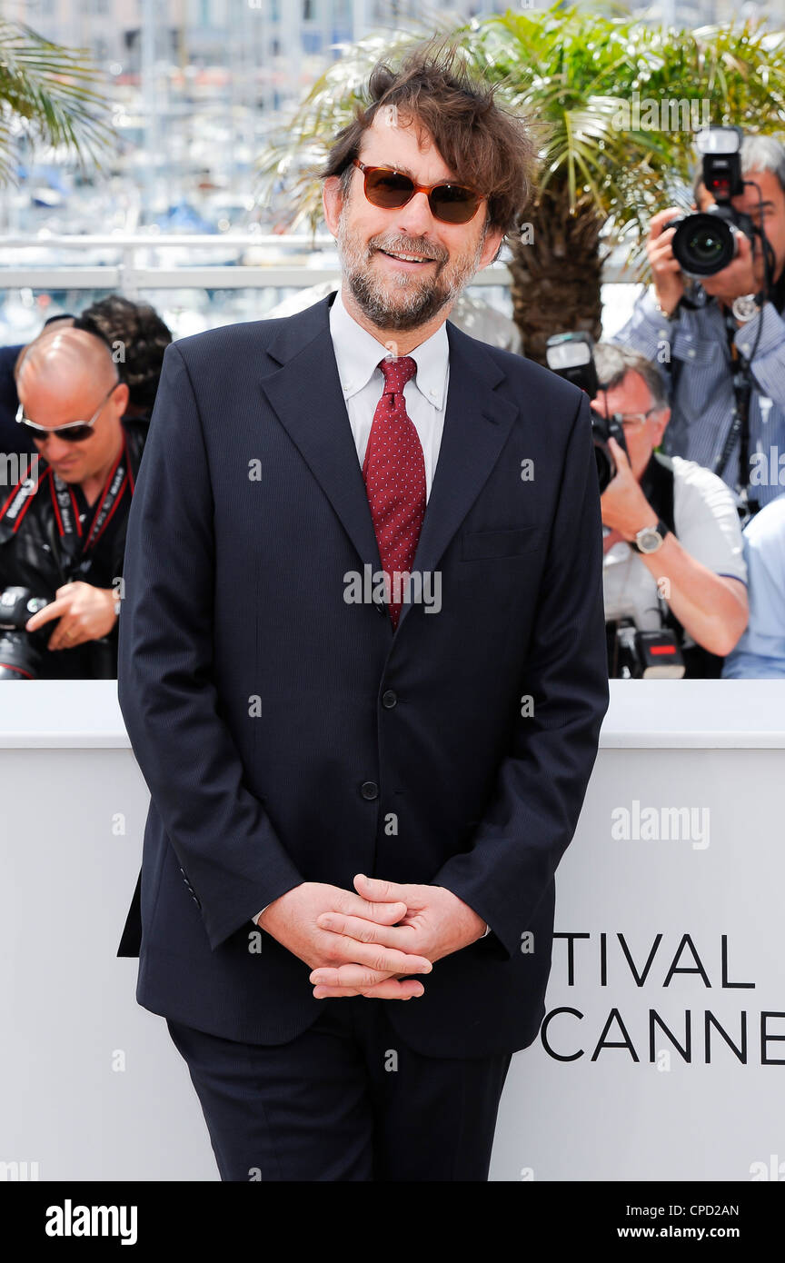 Regisseur und Jury-Präsident Nanni Moretti Posen in einem Foto-Shooting bei der 65. Internationalen Filmfestspiele in Cannes. Stockfoto