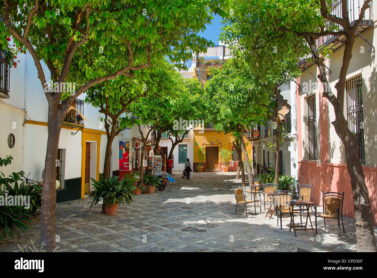 Europa, Spanien Andalusien, Sevilla, Plaza im Viertel Santa Cruz Stockfoto
