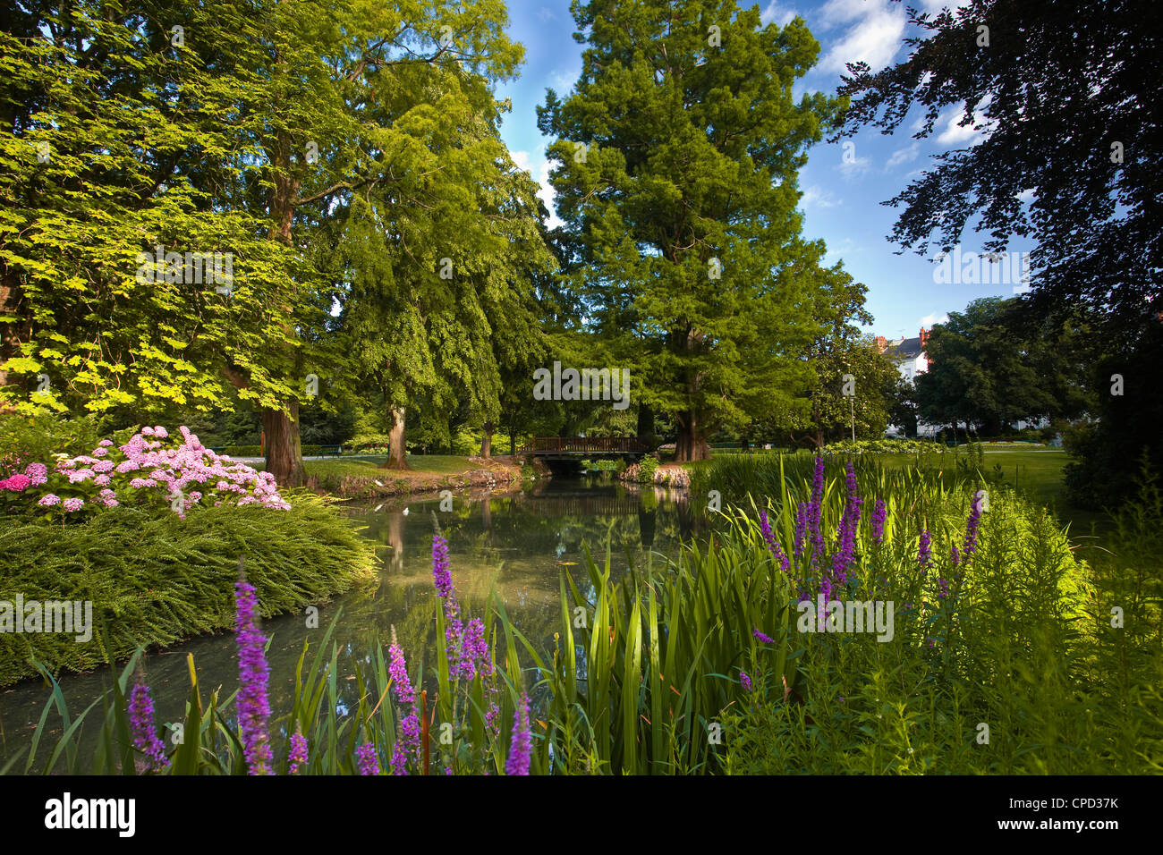 Die Jardins des Prebendes d'Oe, Tours, Indre et Loire, Centre, Frankreich, Europa Stockfoto