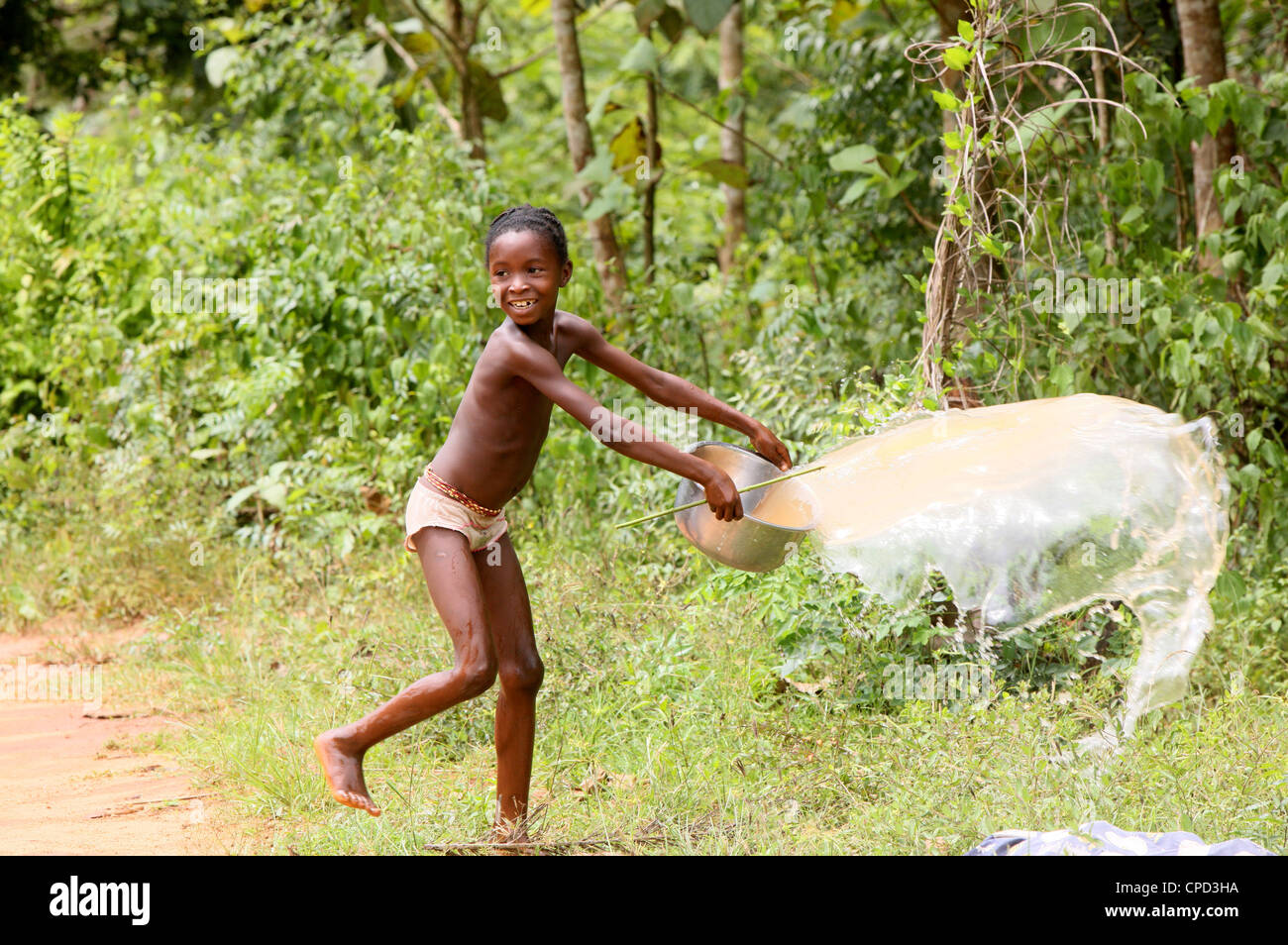 Afrikanischen Kindes, Tori, Benin, Westafrika, Afrika Stockfoto