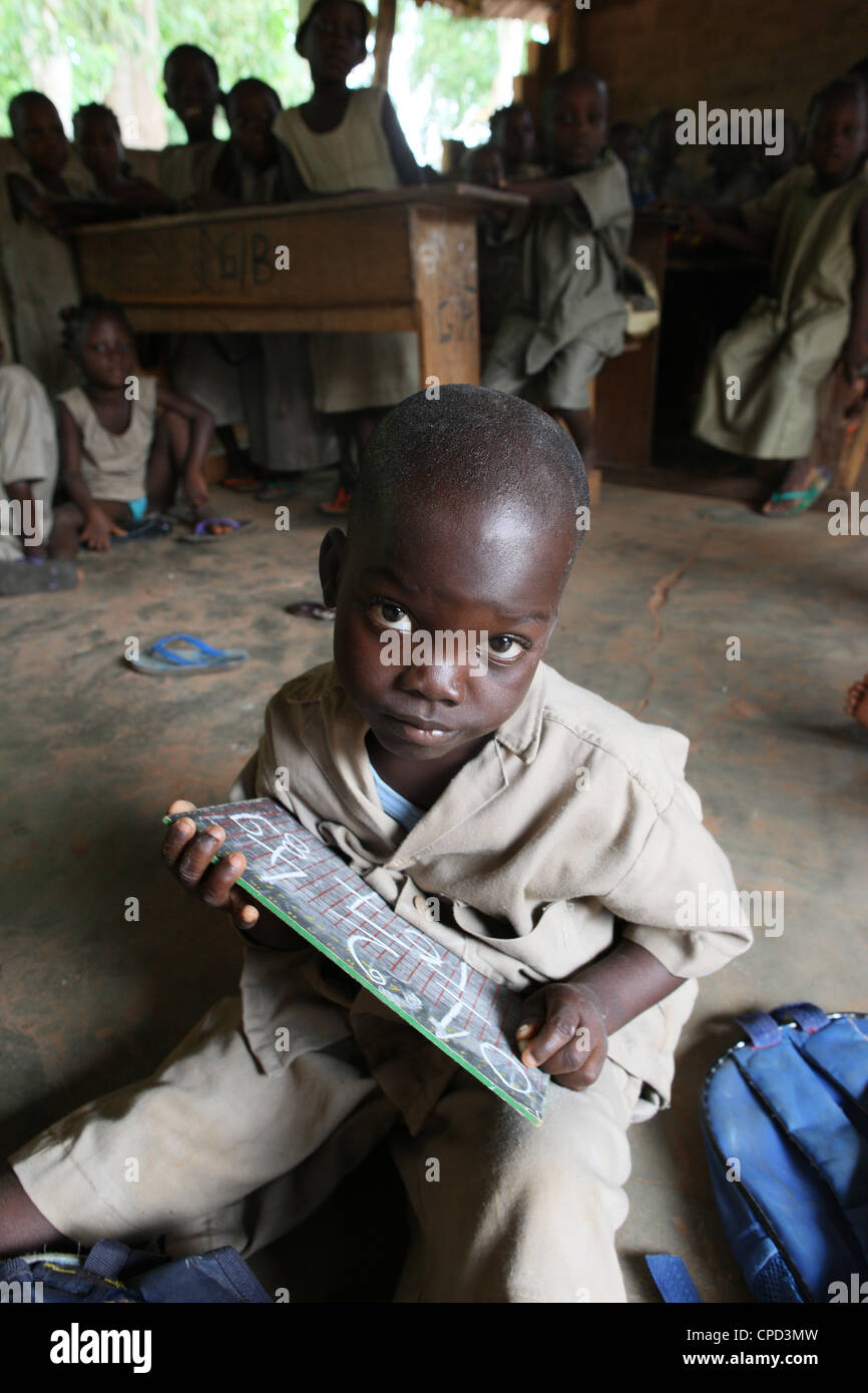 Grundschule in Afrika, Hevie, Benin, Westafrika, Südafrika Stockfoto