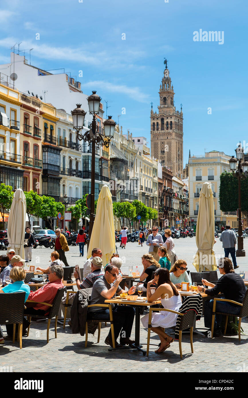 Spanien Andalusien, Sevilla, Plaza de San Francisco Stockfoto