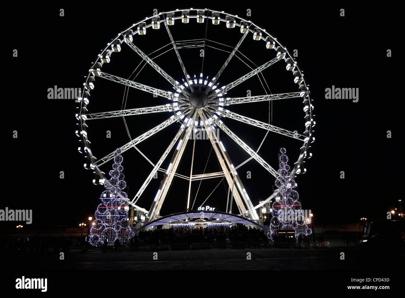 Riesenrad auf der Place De La Concorde, Paris, Frankreich, Europa Stockfoto