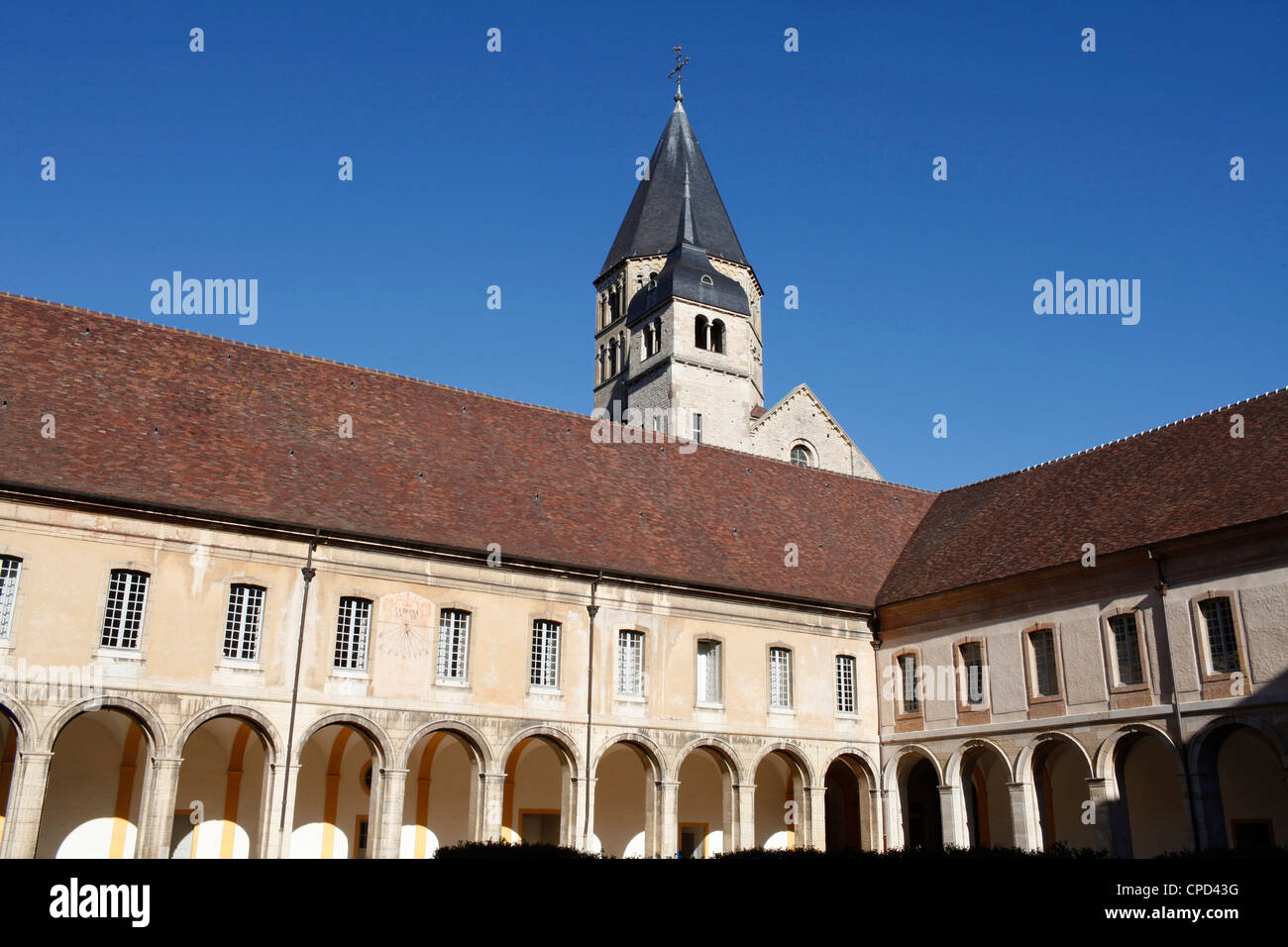 Cluny Abtei, Saone-et-Loire, Burgund, Frankreich, Europa Stockfoto