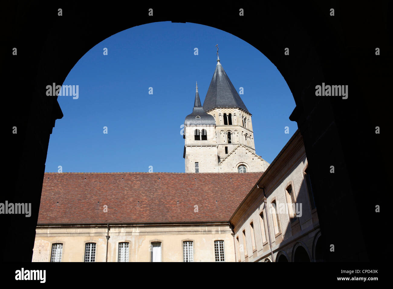 Cluny Abtei, Saone-et-Loire, Burgund, Frankreich, Europa Stockfoto