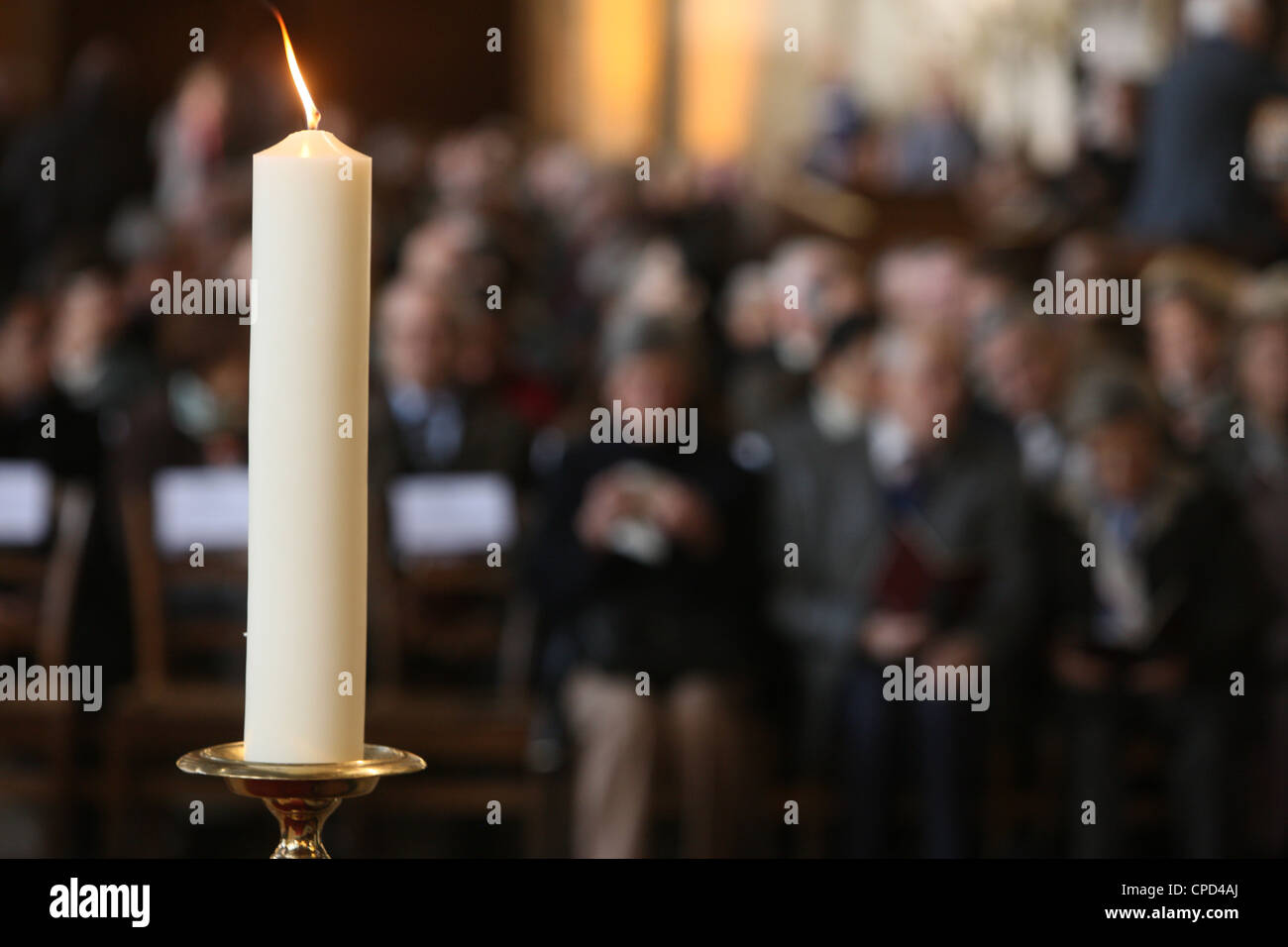 Masse in Eustache Kirche, Paris, Frankreich, Europa Stockfoto