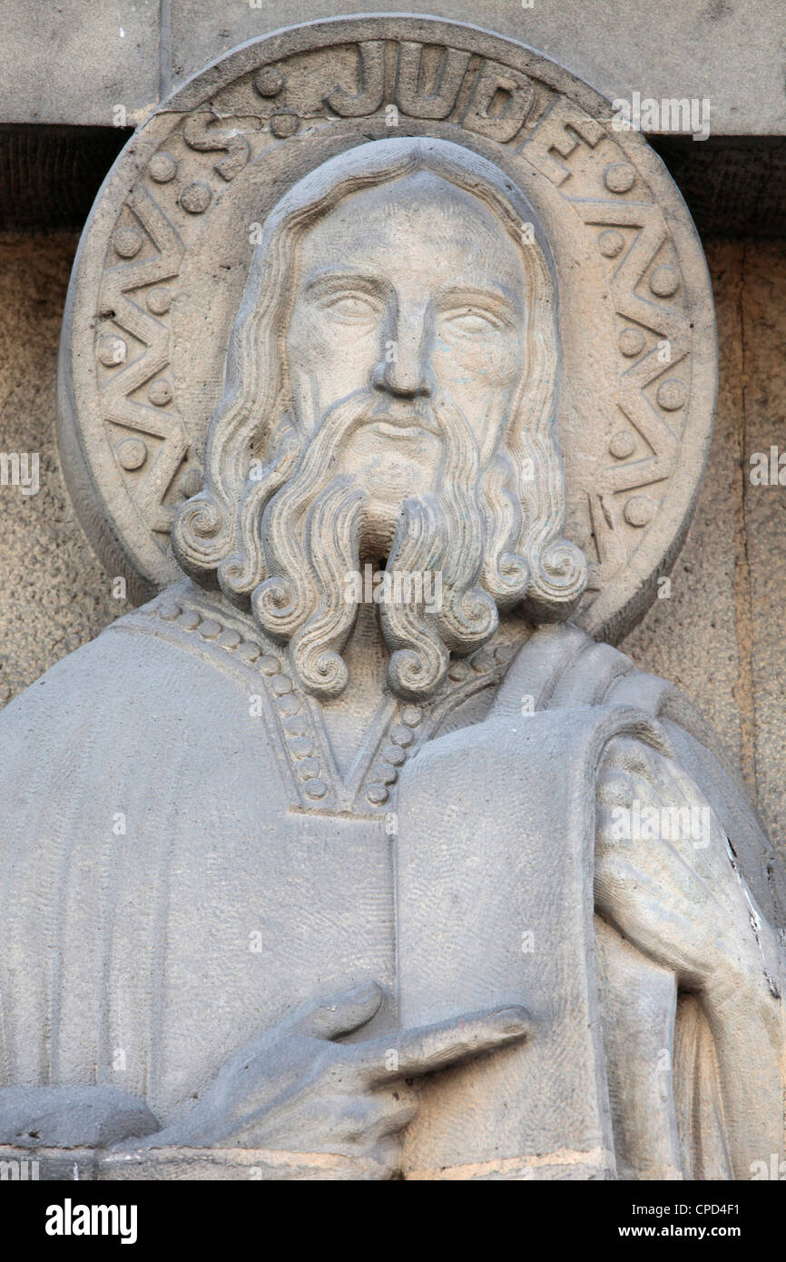 Jude-Skulptur in Saint-Pierre de Chaillot Kirche, Paris, Frankreich, Europa Stockfoto