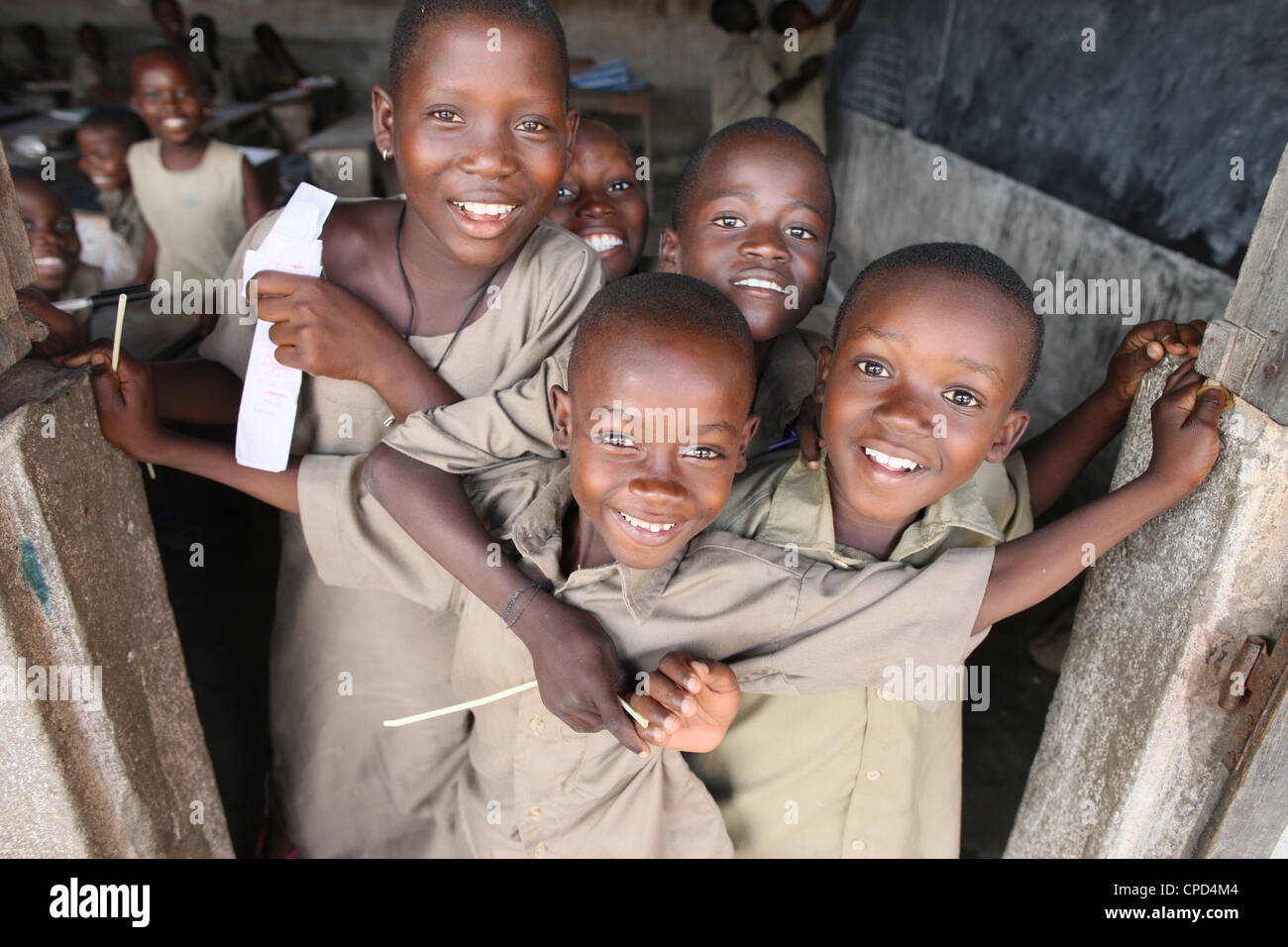 Afrikanischen Schulkindern, Lome, Togo, West Afrika, Afrika Stockfoto