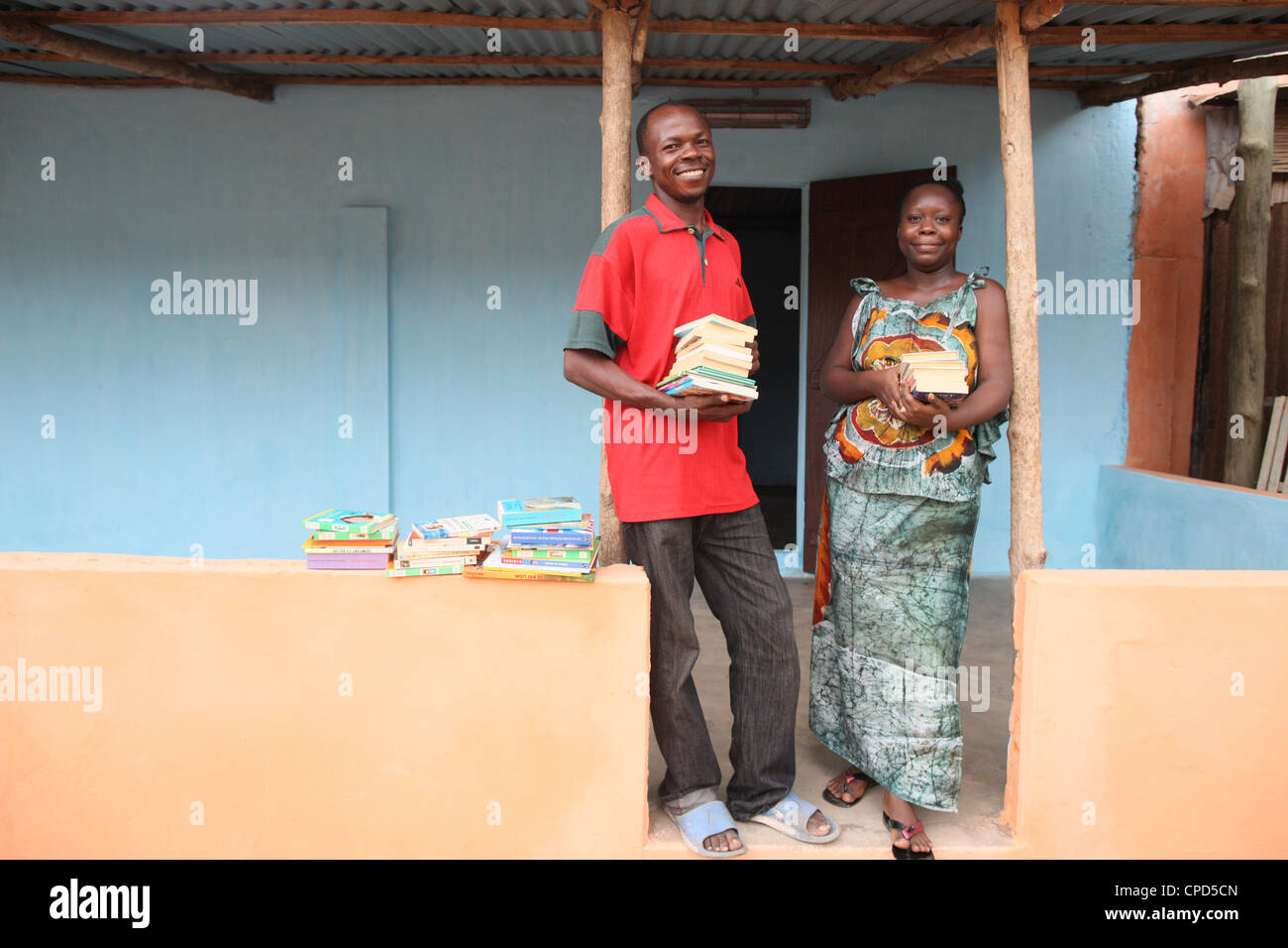 Stadtteil-Bibliothek, Lome, Togo, West Afrika, Afrika Stockfoto
