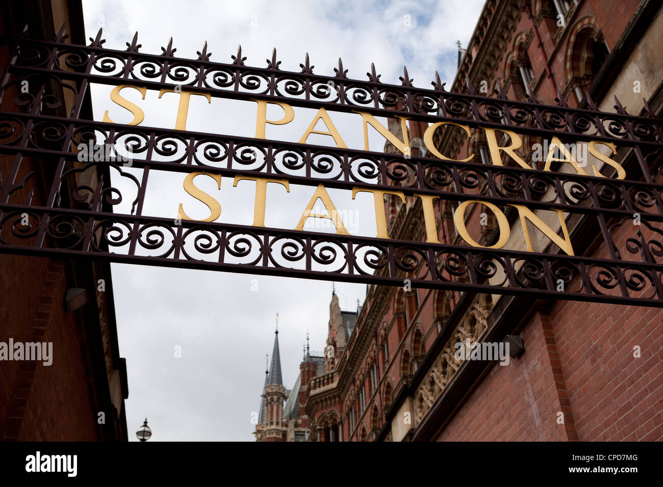 St Pancras Station Hotel London UK Stockfoto