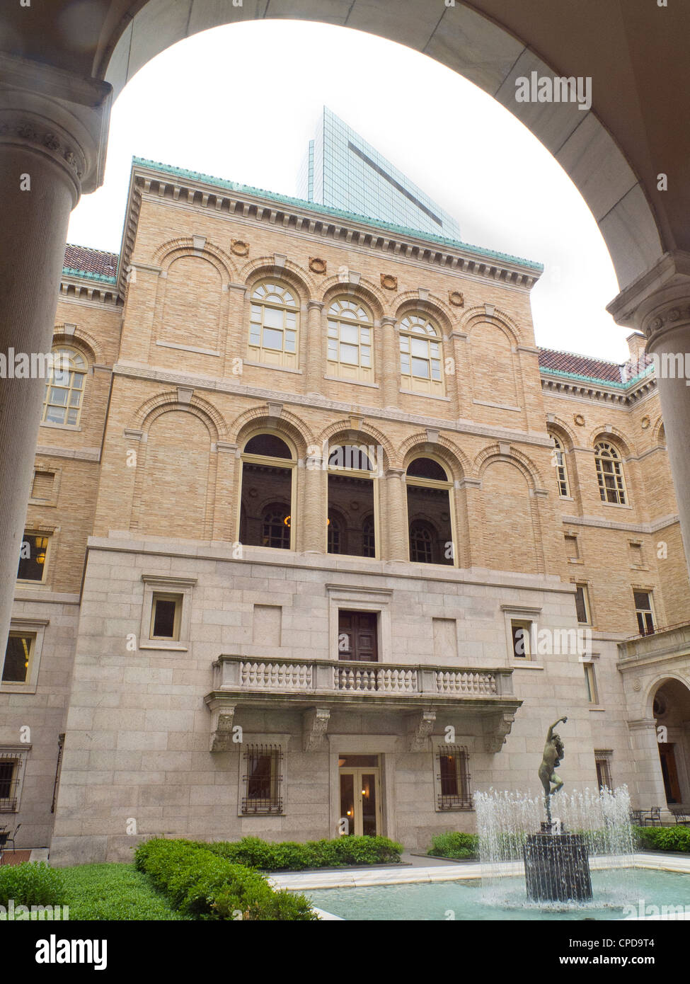 Boston Public Library Hof Stockfoto