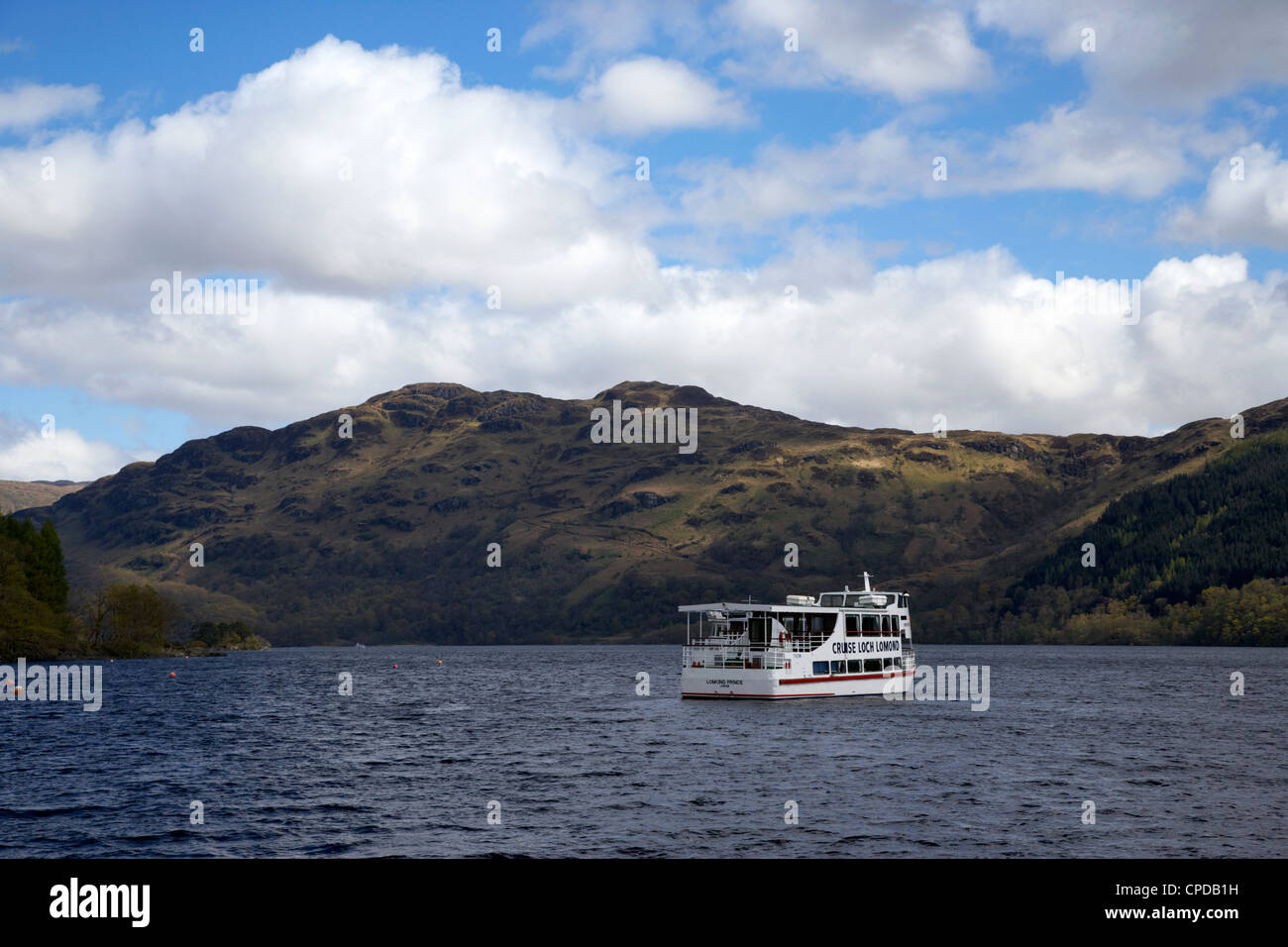 Kreuzfahrt Loch Lomond Bootstouren auf Loch Lomond, Schottland, Vereinigtes Königreich Stockfoto