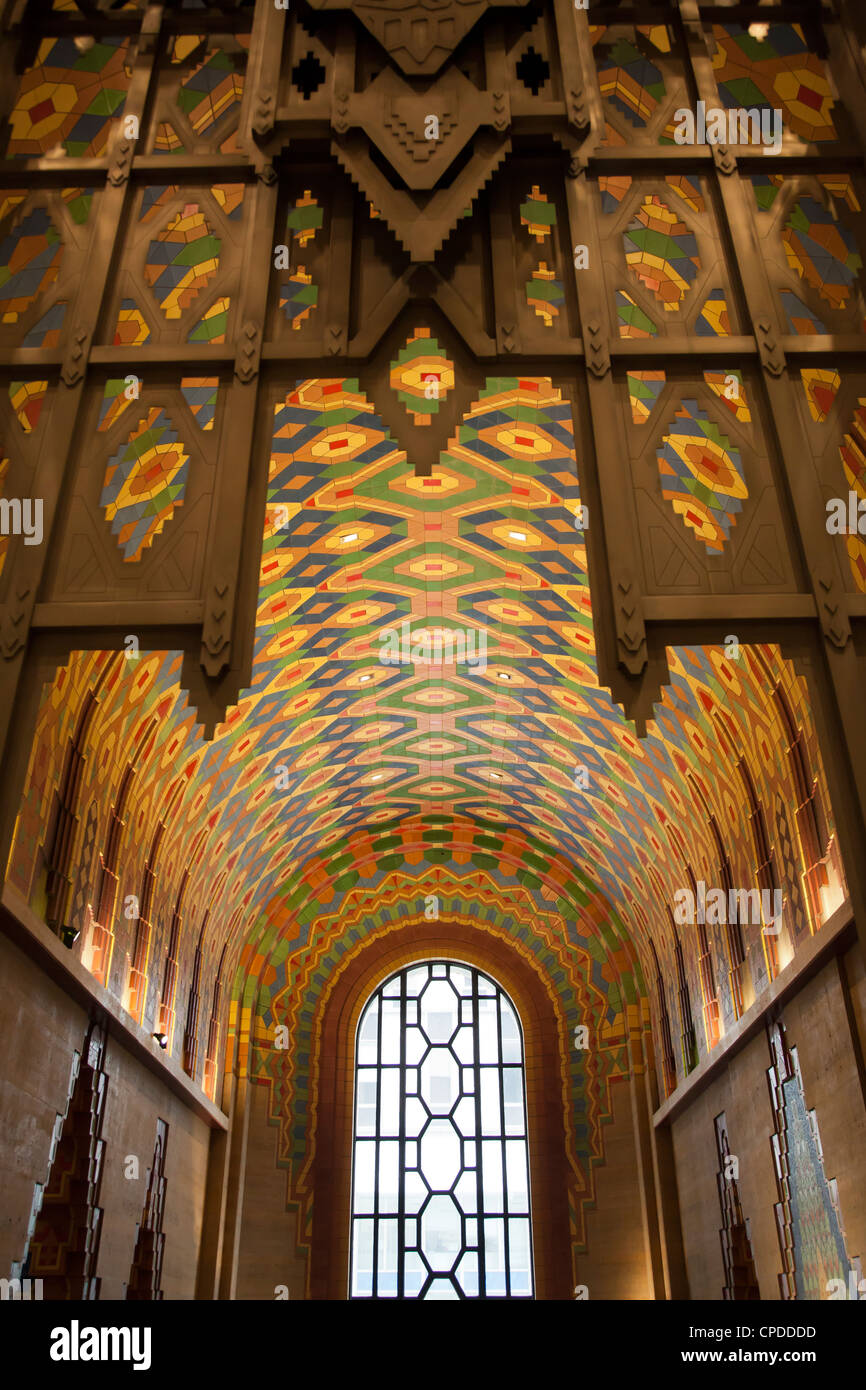 Art-Deco-Foyer des Guardian-Gebäude in der Innenstadt von Detroit, Michigan Stockfoto
