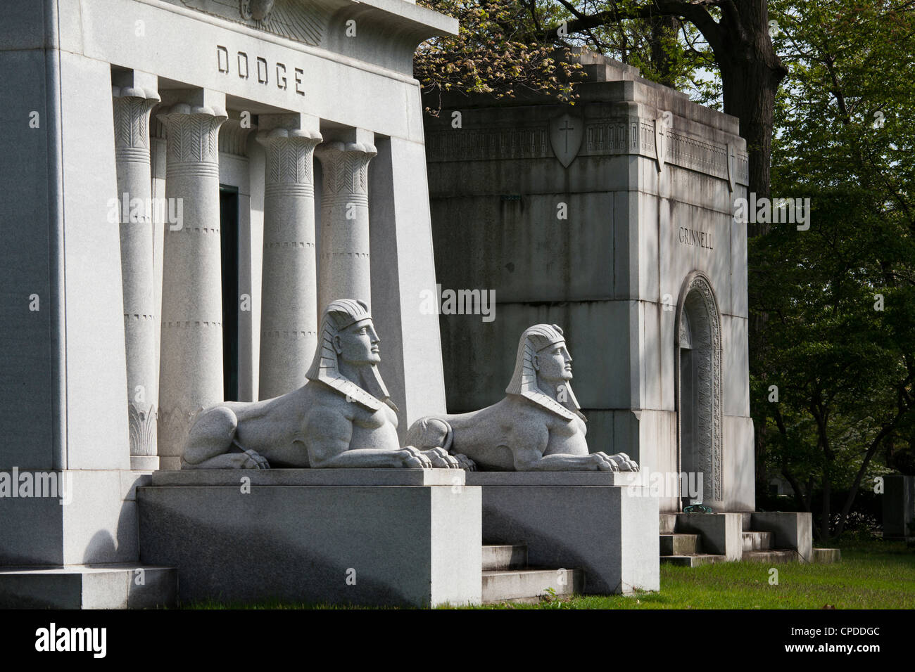 Mausoleum auf dem Woodlawn Cemetery der Dodge Automobile Familie, Detroit, Michigan Stockfoto
