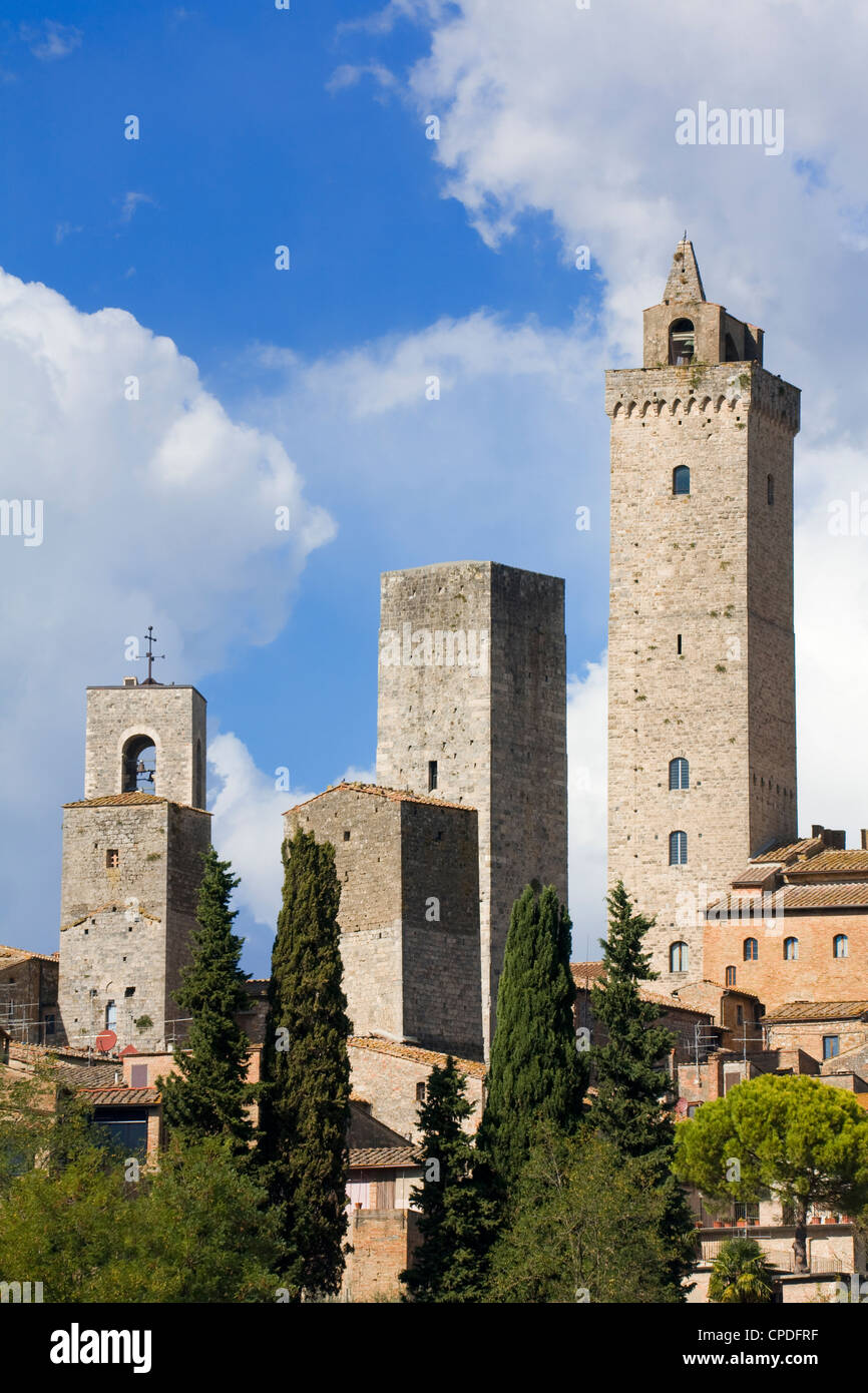 Türme von San Gimignano, UNESCO World Heritage Site, Toskana, Italien, Europa Stockfoto