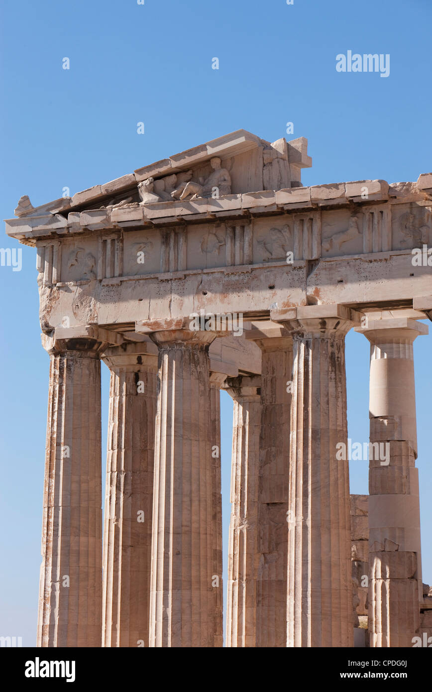 Der Parthenon auf der Akropolis, UNESCO-Weltkulturerbe, Athen, Griechenland, Europa Stockfoto