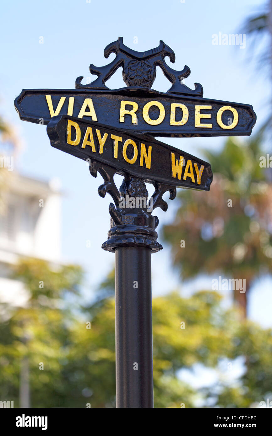 Rodeo Drive, Beverly Hills, Los Angeles, California, Vereinigte Staaten von Amerika, Nordamerika Stockfoto