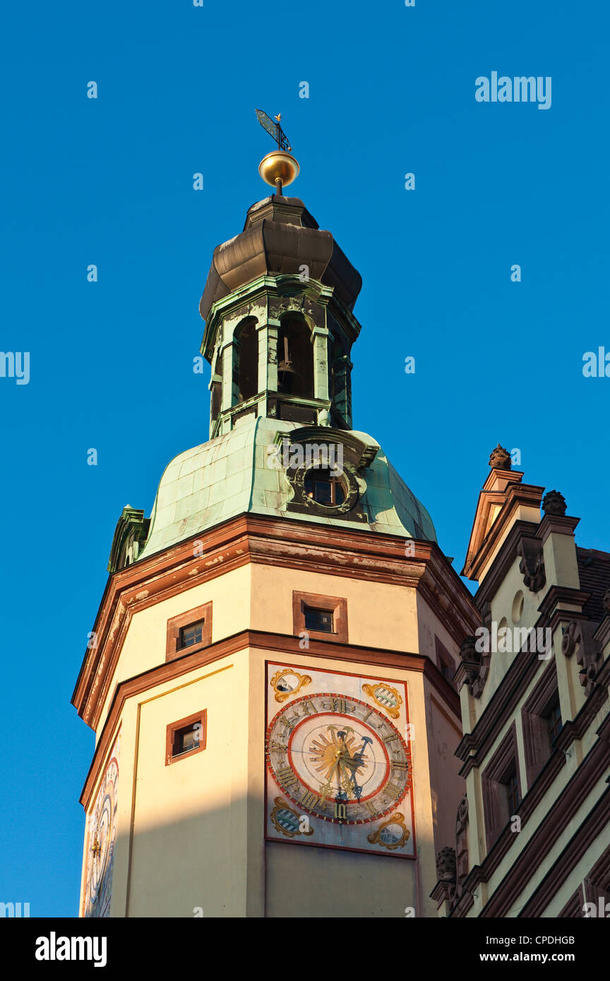 Altes Rathaus (Town Hall), Leipzig, Sachsen, Deutschland, Europa Stockfoto