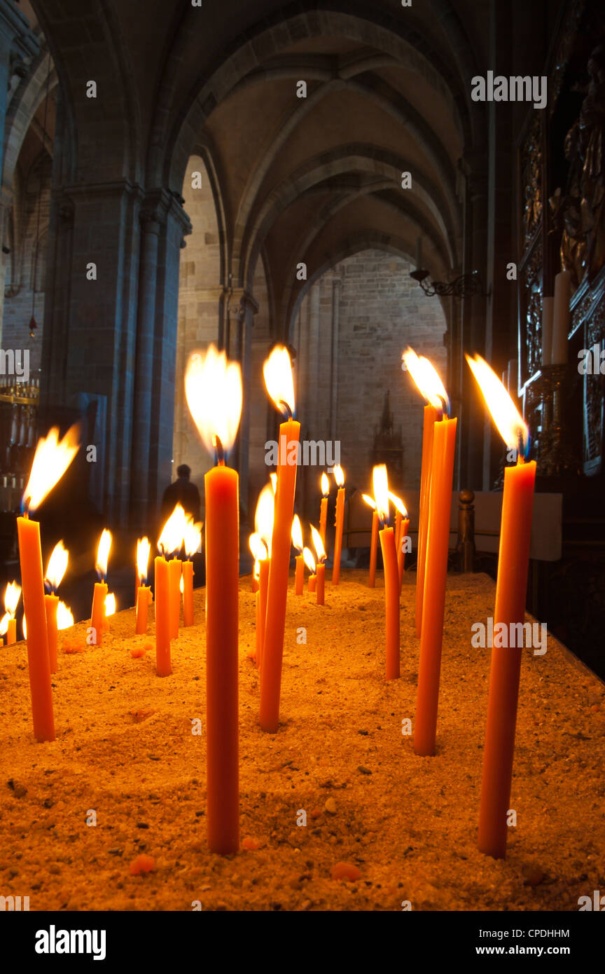 Innenraum der Kathedrale, Bamberg, UNESCO World Heritage Site, Bayern, Deutschland, Europa Stockfoto