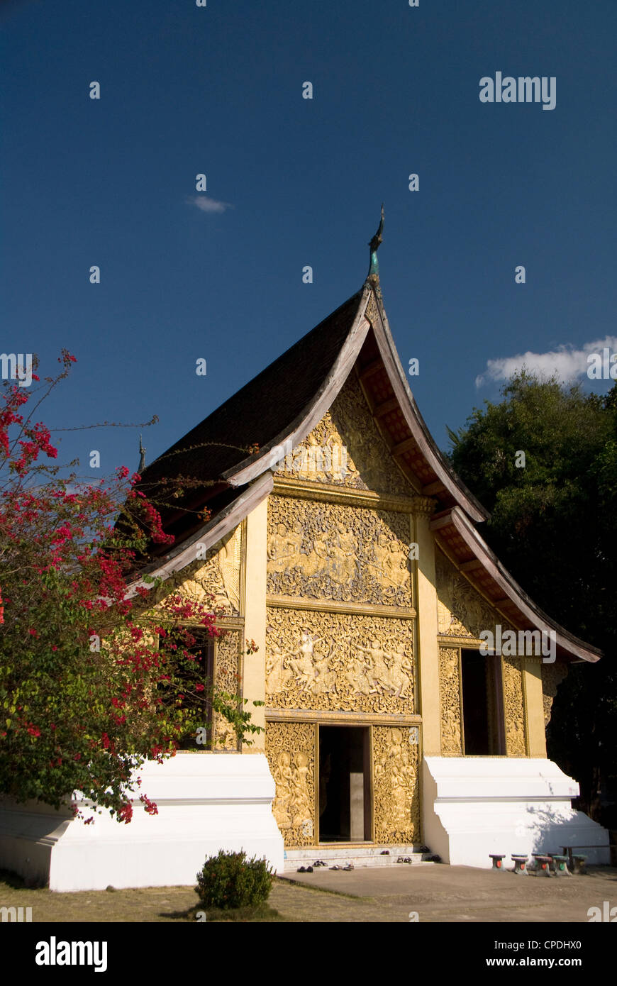 Funerary Carriage Hall, Wat Xieng Thong, UNESCO-Weltkulturerbe, Luang Prabang, Laos, Indochina, Südostasien, Asien Stockfoto