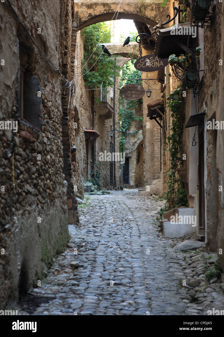 Bussana Vecchia, Ligurien, Italien, Europa Stockfoto