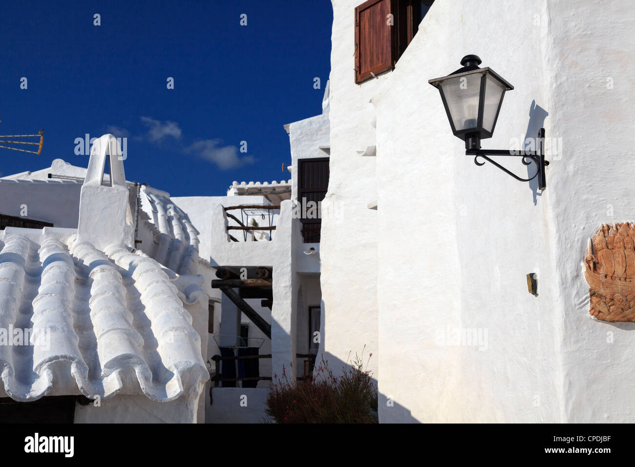 Spanien, Balearen, Menorca, Angeln Dorf Binibequer Vell Stockfoto