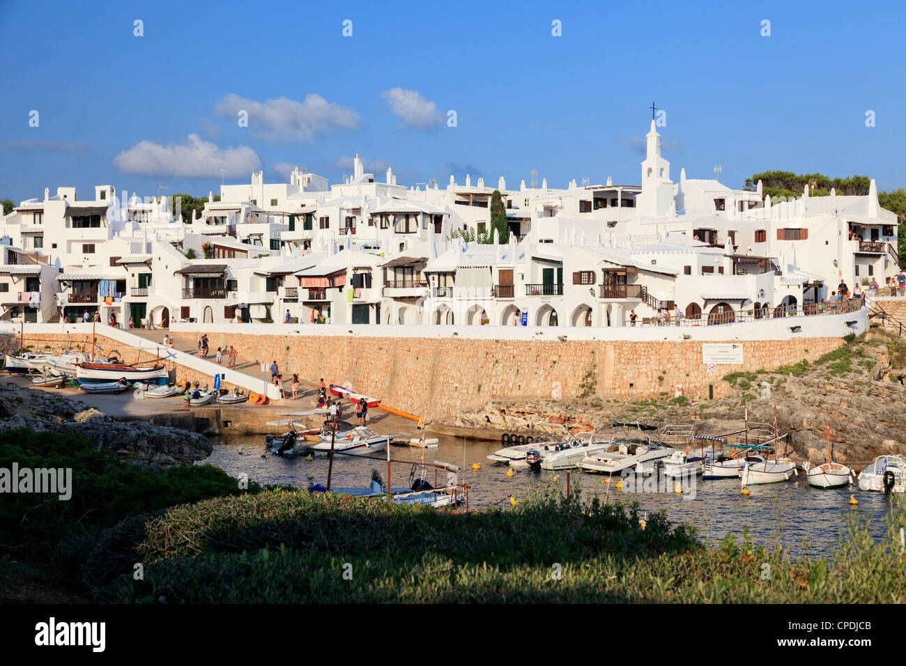 Spanien, Balearen, Menorca, Angeln Dorf Binibequer Vell Stockfoto