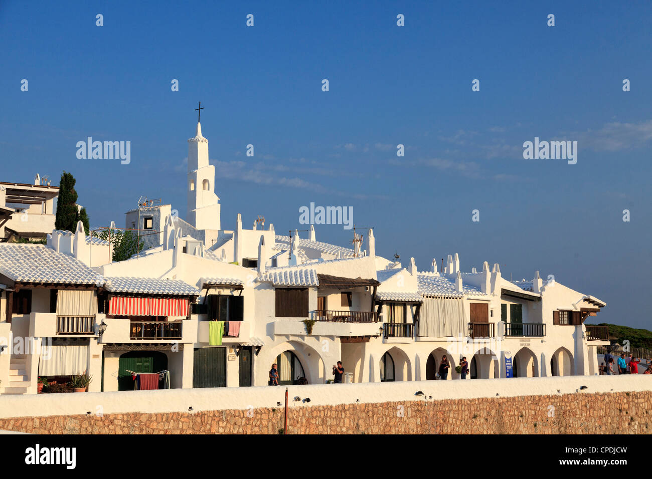 Spanien, Balearen, Menorca, Angeln Dorf Binibequer Vell Stockfoto
