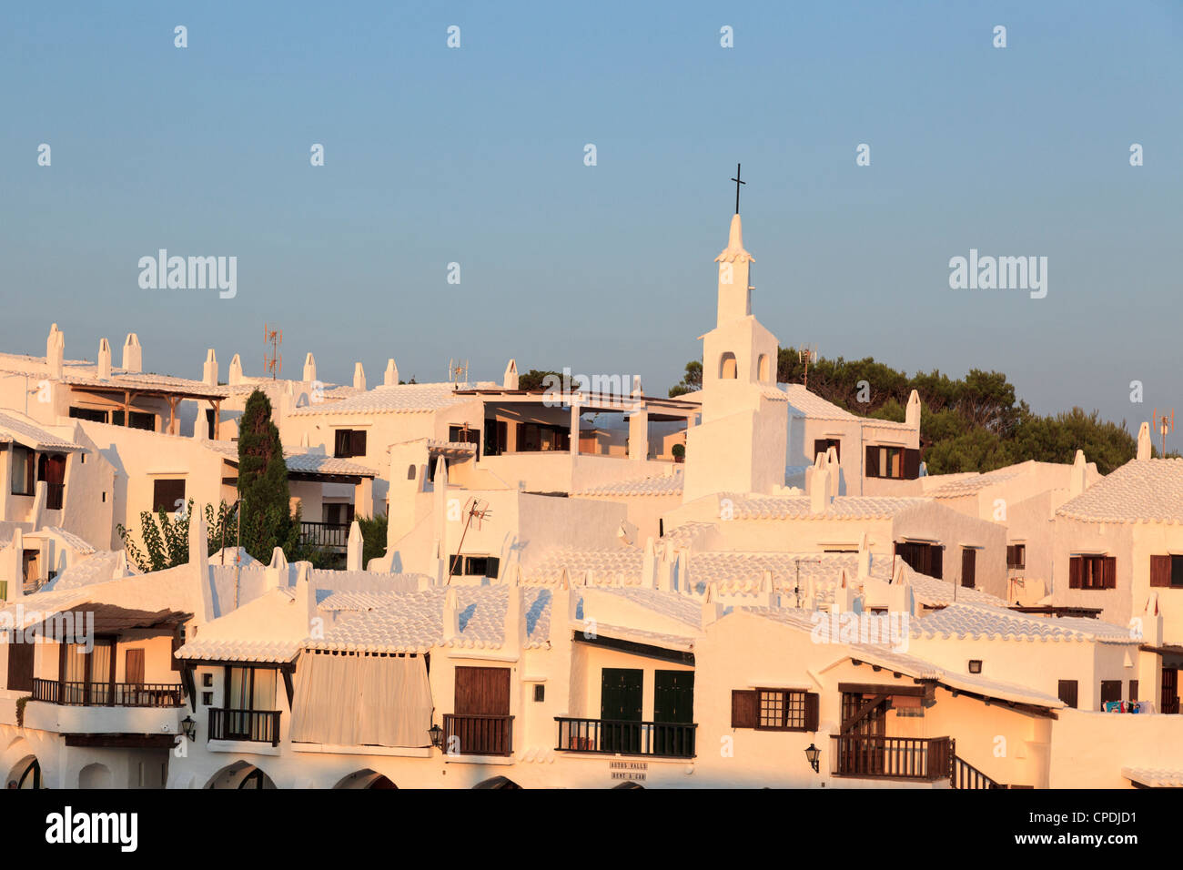 Spanien, Balearen, Menorca, Angeln Dorf Binibequer Vell Stockfoto