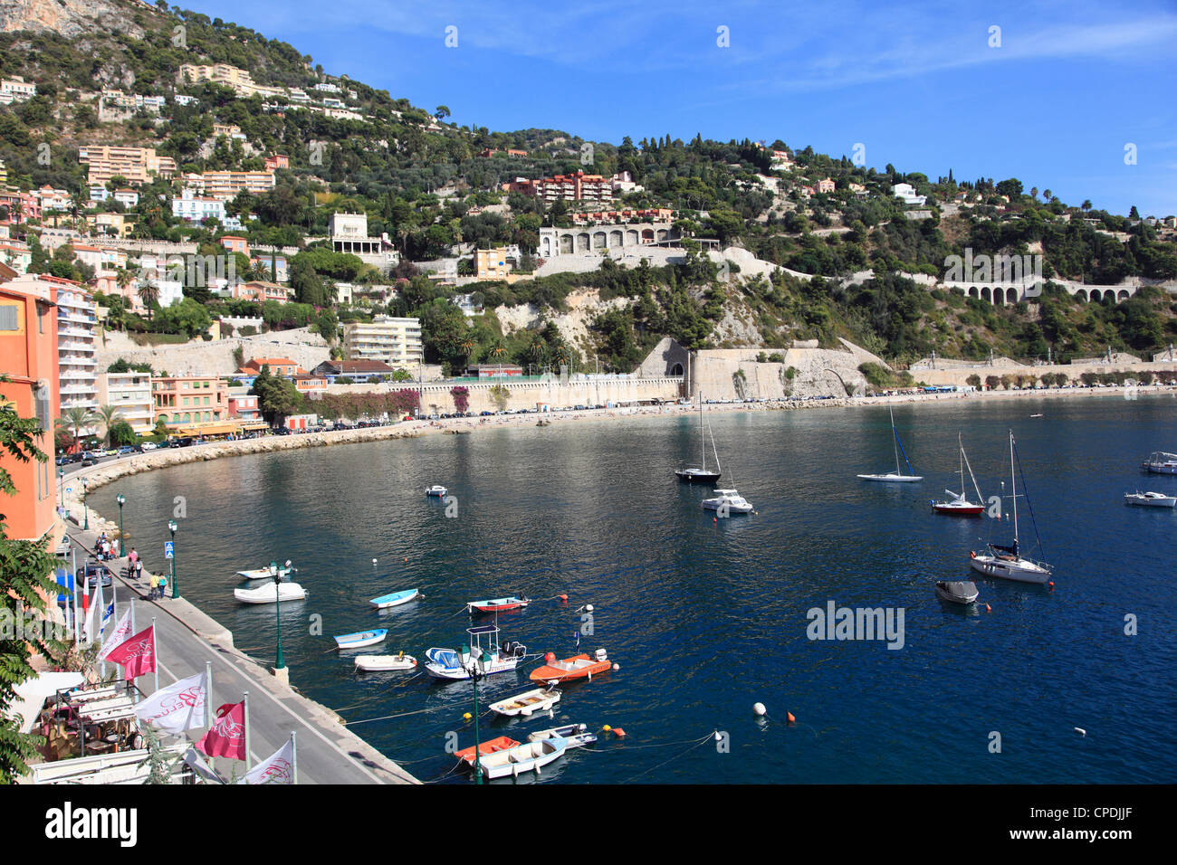 Hafen, Villefranche Sur Mer, Alpes Maritimes, Cote D ' Azur, Côte d ' Azur, Provence, Frankreich Stockfoto