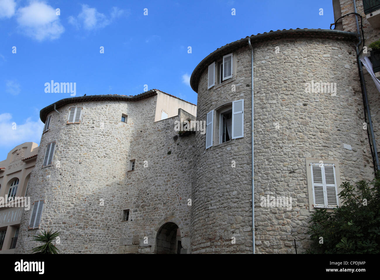 Tor De L'Orme (Tor des Elm), Old Town, Vieil Antibes, Antibes, Côte d ' Azur, Côte d ' Azur, Provence, Frankreich Stockfoto