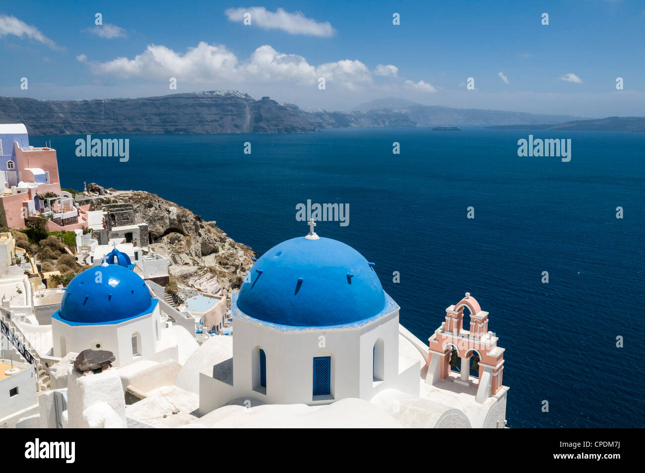 Griechische Insel, Santorin, berühmte Vulkaninsel in Griechenland Stockfoto