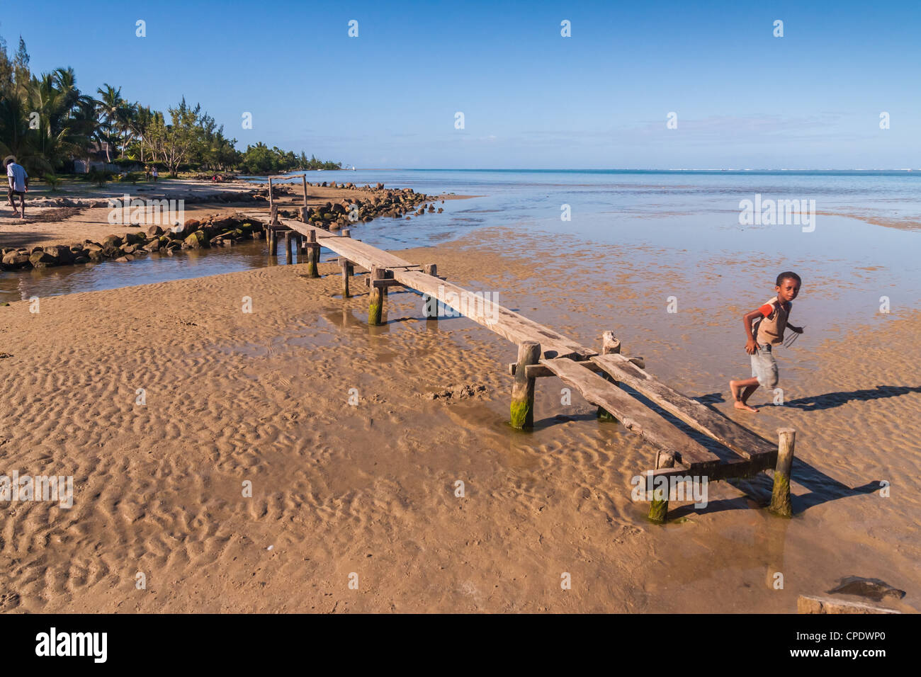 Der Strand von Foulpointe, östlichen Madagaskars Stockfoto